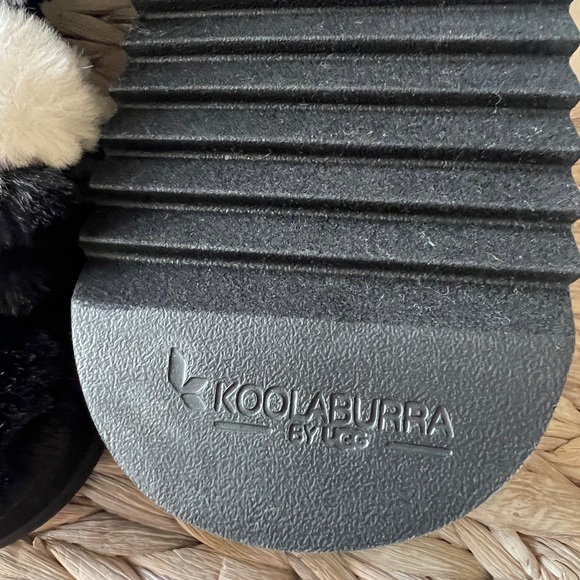 NWT Koolaburra by UGG Ya-Baby Faux Fur Platform Slide Slippers Size 9 Wm - Picture 7 of 14